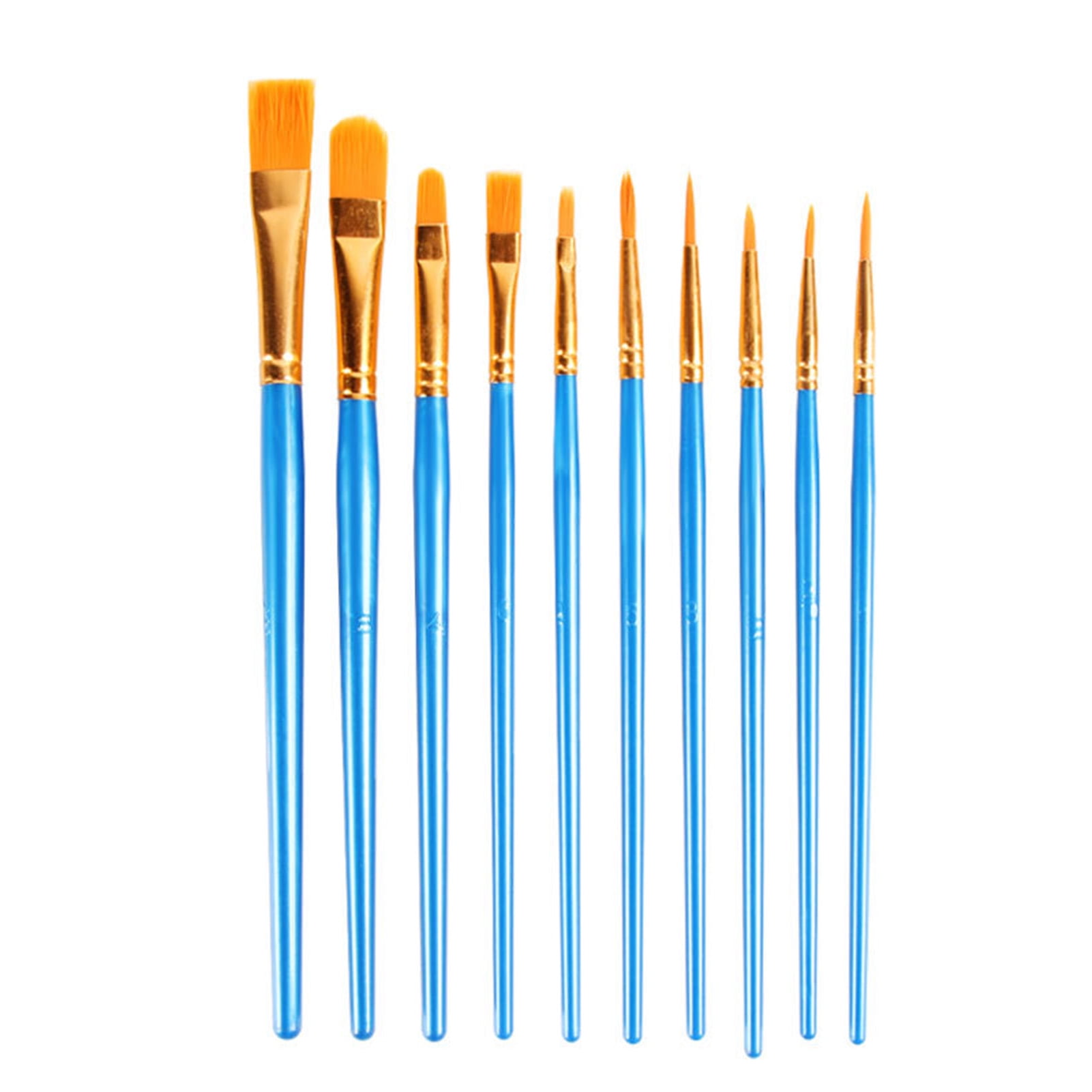 GETHPEN Artist Paint Brush Set of 14 - Paint Brushes for Acrylic Painting,  Canvas, Watercolor or Fabric - Painting Art Supplies for Beginners and