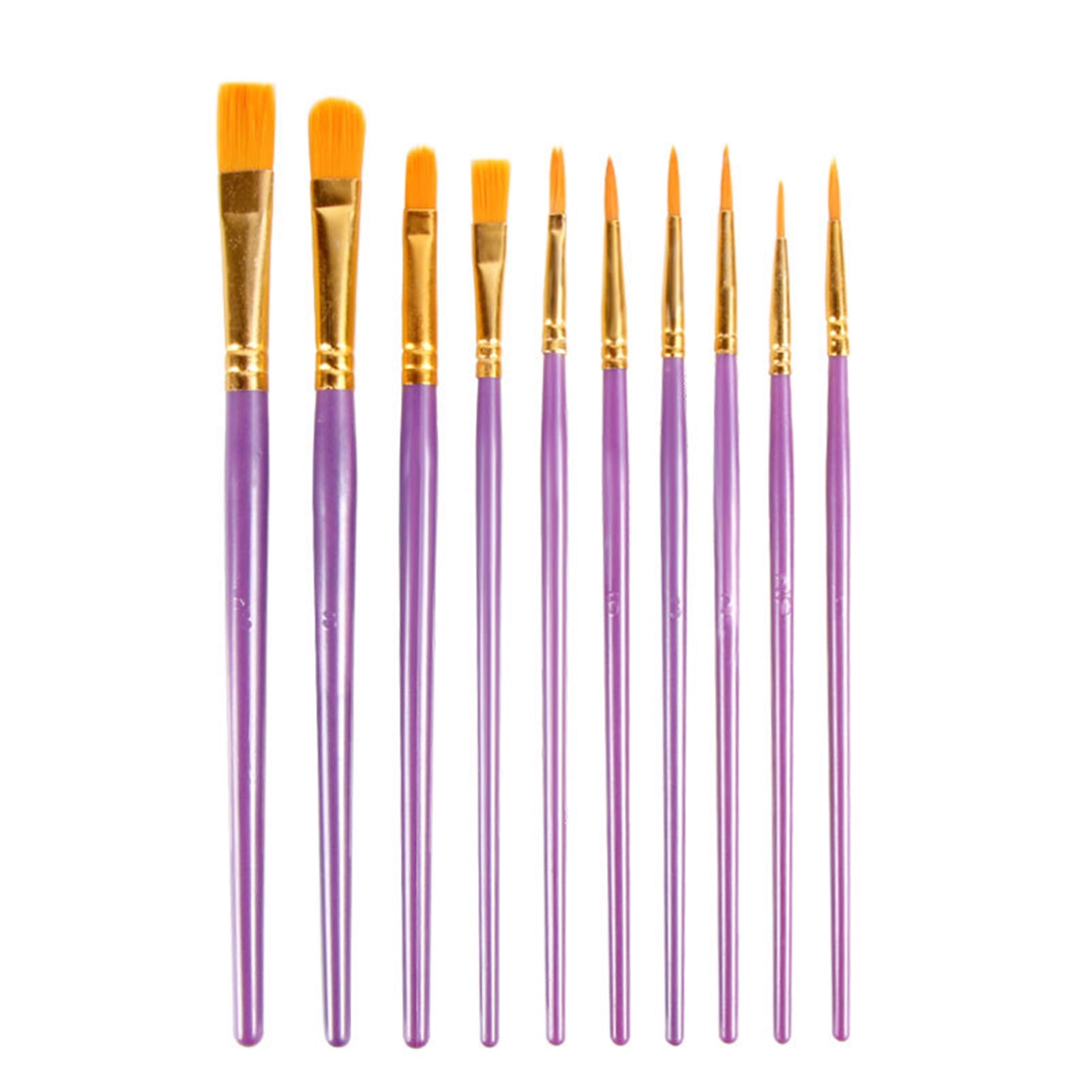 high quality paintbrush purple long rod gouache duck tongue Acrylics Paints water  color brush paint brush set nylon art supplies - AliExpress
