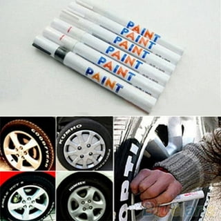 4Pcs White Tire Paint Marker Pens For The Scratch Area Paint Cover