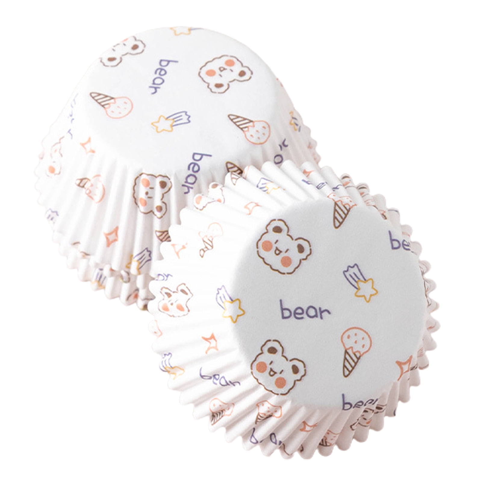 Farfi 125Pcs Muffin Cups Heat-resistant Oilproof Nonstick DIY ...