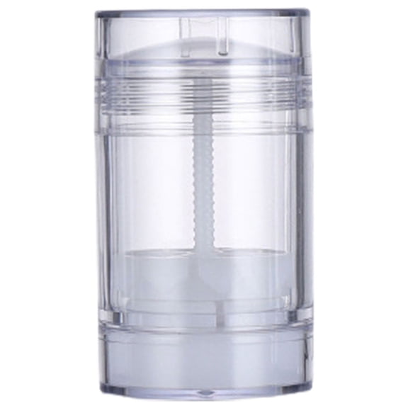 Farfi 15/30/50/75g Deodorant Tube Good Sealing Easy to Carry Handmade DIY Round Twist Up Bottom Filling Empty Blush Stick Home Supply (Clear,50g)