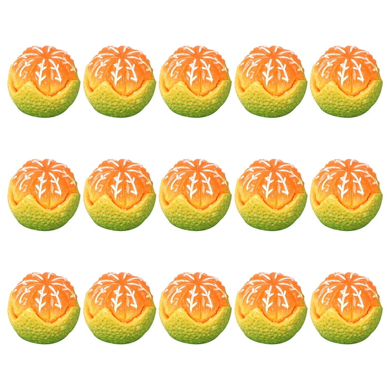 Farfi 15Pcs Miniature Fruit High Simulation Wide Application Resin