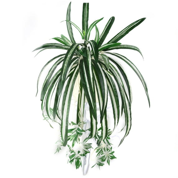 Farfi 1Pc Chlorophytum Comosum Faux Greenery Home Garden Artificial Silk Spider Plant