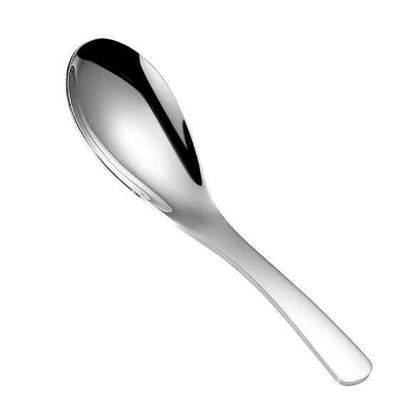 Farfi 1Pcs Spoon Versatile Easy to Clean Stainless Steel Stainless Steel Spoon for Kitchen (Large)