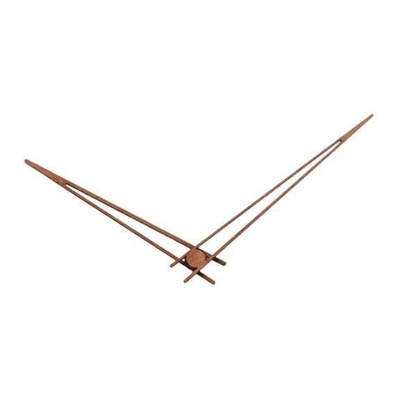 Farfi 2/3Pcs Clock Pointers Solid Walnut Wood High Torque Repair Parts DIY 12/14 Inch Wall Quartz Clock Modern DIY Hands for Home (Type A,M)