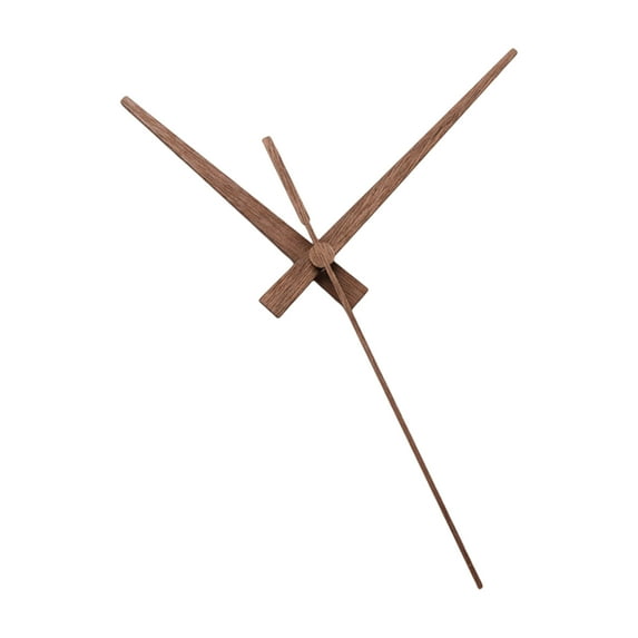 Farfi 2/3Pcs Clock Pointers Solid Walnut Wood High Torque Repair Parts DIY 12/14 Inch Wall Quartz Clock Modern DIY Hands for Home (Type E,S)