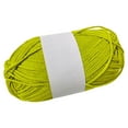 thumbnail image 1 of Farfi 2 Rolls 100g Knitting Yarn Good Touch Anti-pilling Coarse Shrinkage Resistant Handcrafted DIY Soft 2mm Round Strand 100 Percent Pure Cotton Rope Home Supply (Yellow Green), 1 of 13