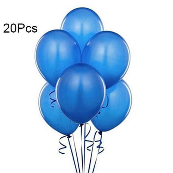 Farfi 20Pcs Holiday Party Birthday Festival Wedding Pure Latex Helium Air Balloons (Dark Blue)