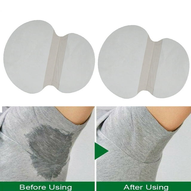 Farfi 24/50/100Pcs Disposable Ultra-thin Underarm Sweat-absorbent Pads Armpit Stickers