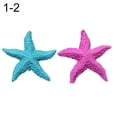 thumbnail image 1 of Farfi 2Pcs Fish Tank Ornament Mediterranean Resin Mini Starfish Aquarium Decoration (Blue Pink), 1 of 13