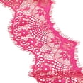 thumbnail image 1 of Farfi 3 Yards Flower Lace Fabric Trim Ribbon DIY Knitted Garment Sewing Accessories (Rose Red), 1 of 13