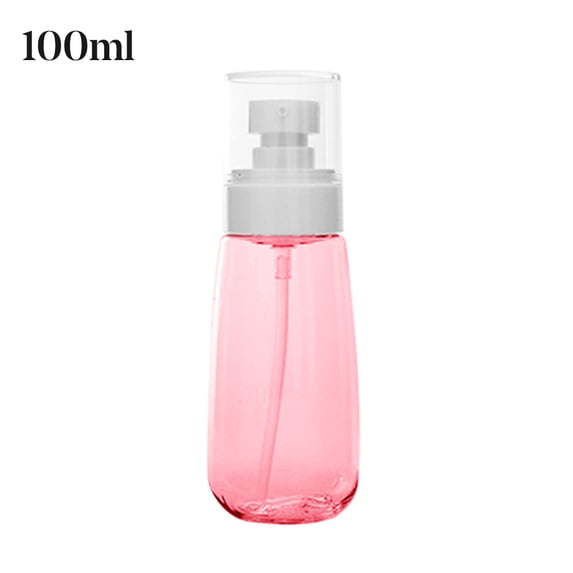 Farfi 30/60/80/100ml Liquid Soap Shampoo Lotion Shower Gel Pump Bottle Empty Dispenser (Transparent Pink,100ML)