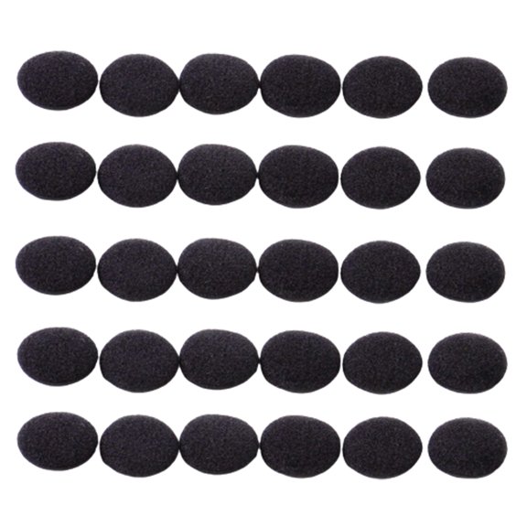 Farfi 30Pcs Earphone Pads Cushion Anti-slip Flexible Sponge Soft Durable Earpad for Headphone