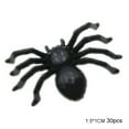 thumbnail image 1 of Farfi 30Pcs/Set Plastic Realistic Mini Spider Toy Halloween Party Prop Decoration, 1 of 12