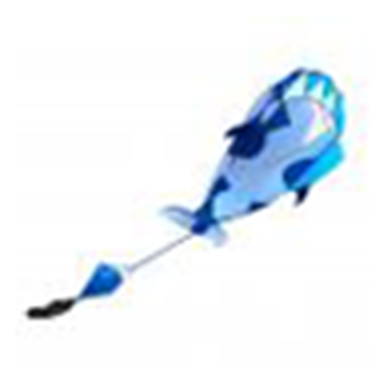 Farfi 3D Soft Whale Frameless Flying Kite Outdoor Sports Toy Children Kids Funny Gift (White-Blue)