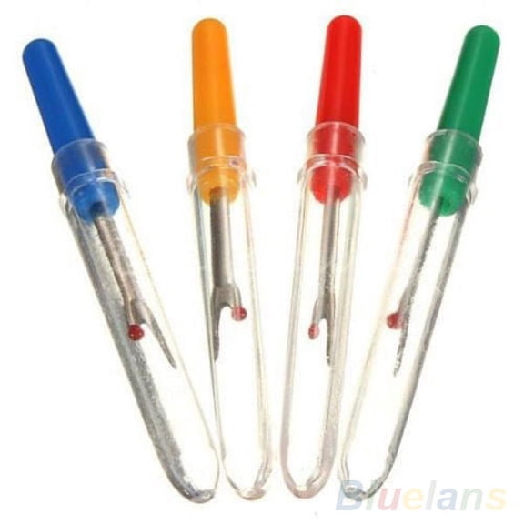 Farfi 4Pcs Plastic Handle Craft Thread Cutter Seam Knife Stitch Unpicker Sewing Tool