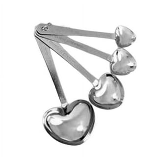 FASHIONCRAFT 4801 Love Beyond Measure Heart Measuring Spoons, Silver  Measuring Spoons, Wedding Favor, 1-Piece