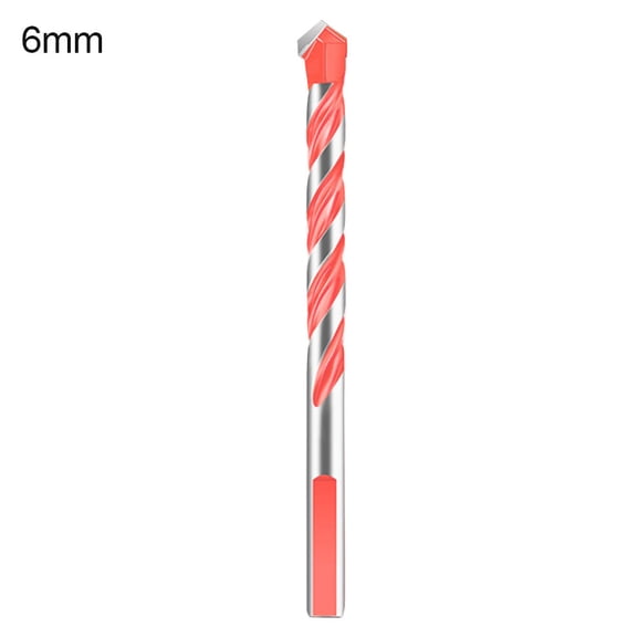 Farfi 5/6/8/10/12mm Multifunctional Triangle Glass Ceramic Tile Drilling Twist Bit (Orange,6mm)