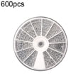 thumbnail image 1 of Farfi 600/1000Pcs M1.2/1.4/1.6 Screw Nut Eyeglasses Watch Repair Tool Assorted Kit (600pcs), 1 of 13