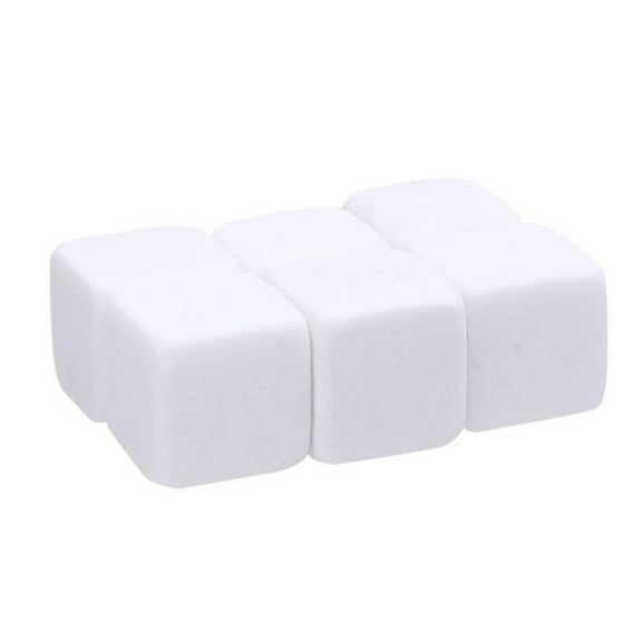 Farfi 6Pcs Marble Cubes Whiskey Drinks Chilling Ice Stone Bar Cocktail Accessories