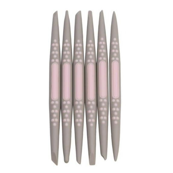 Farfi 6Pcs/Set Fondant Sugar Soft Tip Shapers Cake Flower Modelling Craft Clay Tool (1 set)