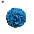 thumbnail image 1 of Farfi 7inch Artificial Rose Silk Flower Kissing Ball Wedding Party Mall DIY Decoration (Type 2), 1 of 13