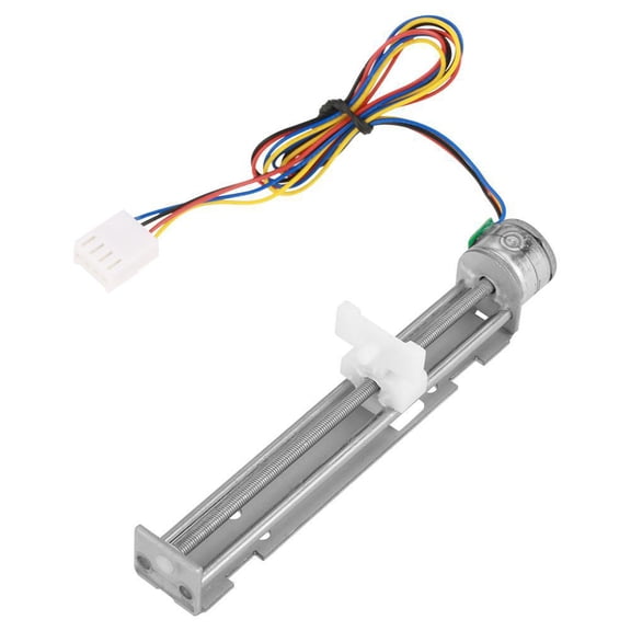Farfi 80mm 12V DC Stepper Motor Two-phase Electronic Linear Stepper Motor for Engraving Machines (Silver)