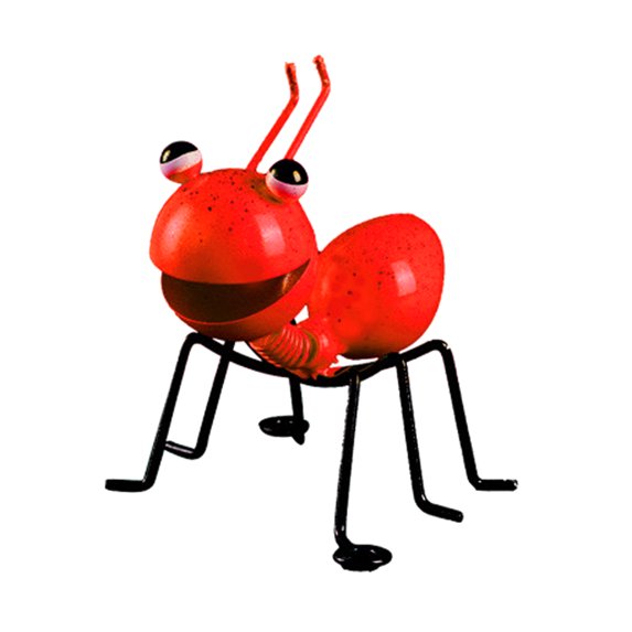 Farfi Ant Crafts Unique Beautifully Decorative Eye-catching Adorable Wall Hanging Funny High Simulation Ant Ornament Garden Supplies (Red)