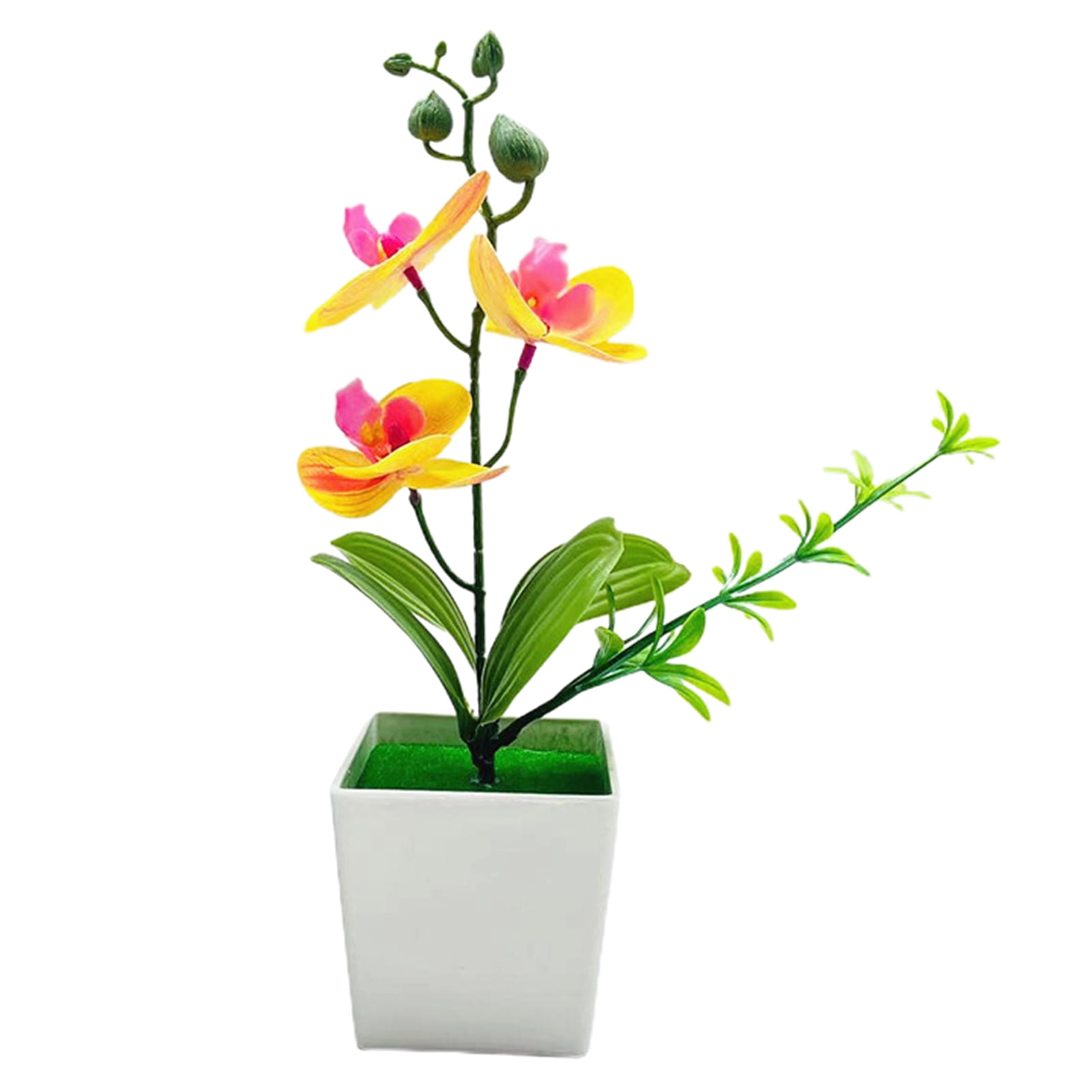 Farfi Artificial Bonsai Realistic Three Flowers Nonfading NonWithered