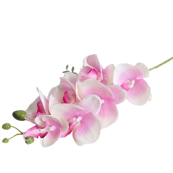 Farfi Artificial Butterfly Orchid Flower Bouquet Phalaenopsis Wedding Home Rome Decor (Pink)