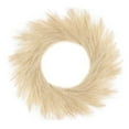 thumbnail image 1 of Farfi Artificial Pampas Grass Wreath Front Door Wall Mounts DIY Garland Centerpiece Flower Arrangement Home Decor(Brown), 1 of 13