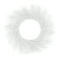 thumbnail image 1 of Farfi Artificial Pampas Grass Wreath Front Door Wall Mounts DIY Garland Centerpiece Flower Arrangement Home Decor(White), 1 of 13