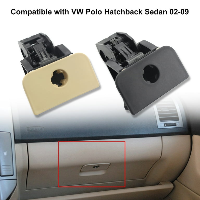 Farfi Auto Glove Box Clip Anti-scratch Robust ABS Sturdy Glove Box Lock  Latch Catch 6Q0857131D for VW Polo Hatchback Sedan 02-09 