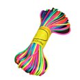 thumbnail image 1 of Farfi Braided Cord Satin Long Lasting Nylon Sturdy Colorful Beading Cord for Chinese Knot (Rainbow), 1 of 13