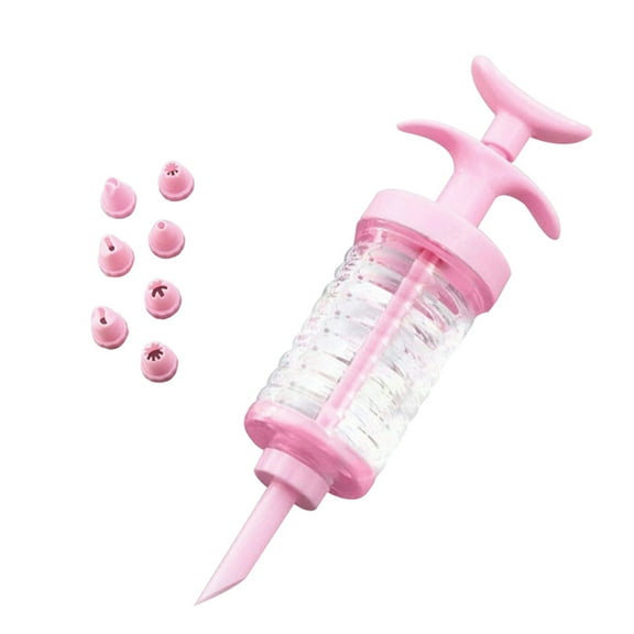 Farfi Cake Nozzle Easy to Use Creative Design PP Pastry Making Nozzle for Cake (Pink)