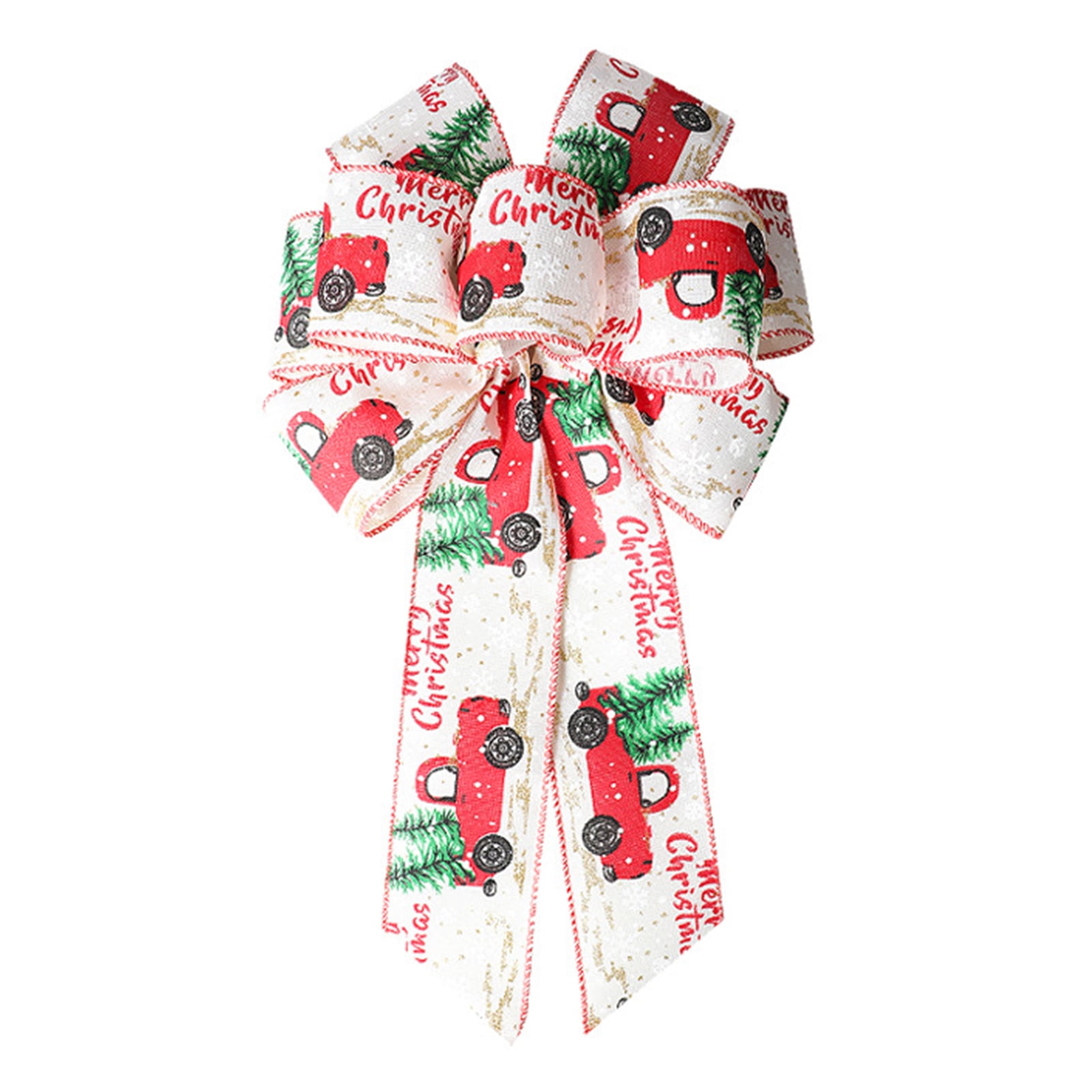 farfi-christmas-ribbon-bowknot-diy-car-print-anti-fade-thicker-soft-scene-layout-reusable-large-size-merry-xmas-tree-bow-for-party-multicolor-walmart-com