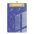 thumbnail image 1 of Farfi Clipboard Glitter Glossy Surface Smooth Writing Rounded Corners Strong Clamping Force Supporting High Toughness Bending-resistant Backing Plate Office Supplies (Blue), 1 of 13