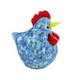 thumbnail image 1 of Farfi Colourful Glass Rooster Figurine Stable Base Turkey Animal Miniature Modern Home Xmas Gift Table Decoration (Blue), 1 of 13