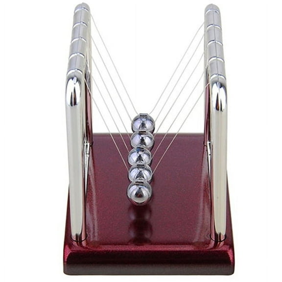 Farfi Cradle Steel Balance Ball Science Pendulum Desk Table Decor Fun Toy Gift See description