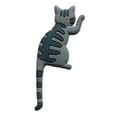 thumbnail image 1 of Farfi Creative Fridge Hook Cartoon Animal Shape Cat Tail Refrigerator Magnet Sticker for Home (Black Gray), 1 of 1
