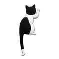 thumbnail image 1 of Farfi Creative Fridge Hook Cartoon Animal Shape Cat Tail Refrigerator Magnet Sticker for Home (Black White), 1 of 13