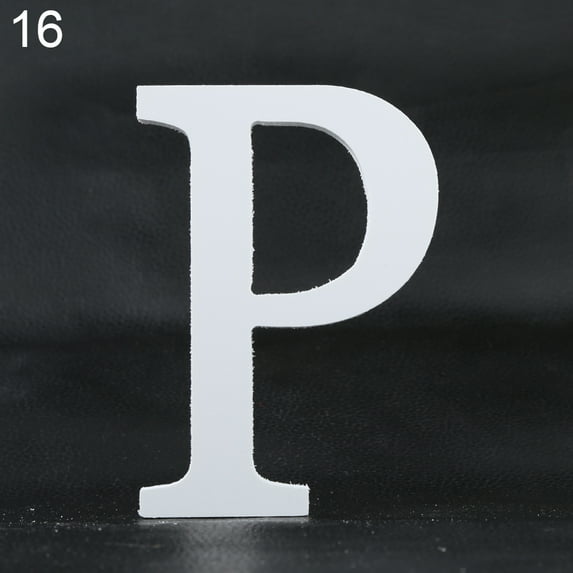 Farfi Creative Thick Wooden Letters Alphabet Wedding Birthday Home Decorations (Type 16)