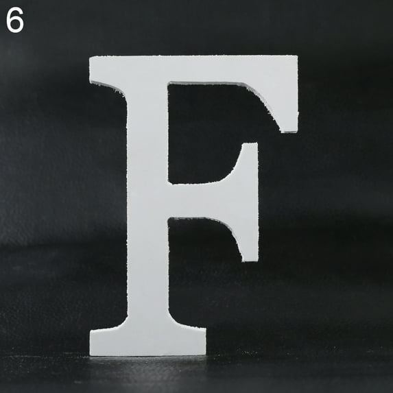 Farfi Creative Thick Wooden Letters Alphabet Wedding Birthday Home Decorations (Type 6)
