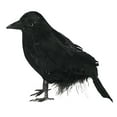 thumbnail image 1 of Farfi Crow Ornaments Eye-catching Delicate Texture Feather Handmade Fake Crow Halloween Decor for Home (Black), 1 of 10