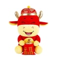 thumbnail image 1 of Farfi Cute Chinese Zodiac Ox Cattle Plush Toy Super Soft Animal Doll with Lucky Bag (25 cm), 1 of 13