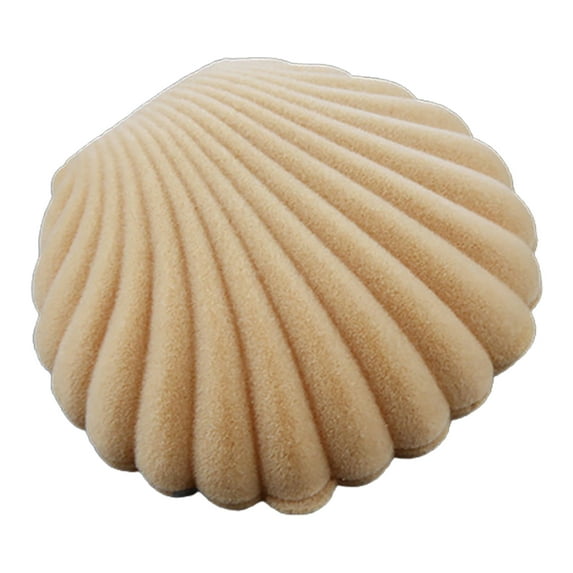 Farfi Cute Sea Shell Earring Ring Necklace Display Storage Organizer Gift Jewelry Box (Yellow)