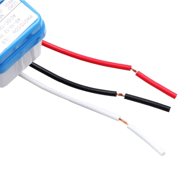 Farfi DC 12V 24V AC 110V 220V 50-60Hz Auto On/Off Light Sensor Switch Photoswitch (12V)