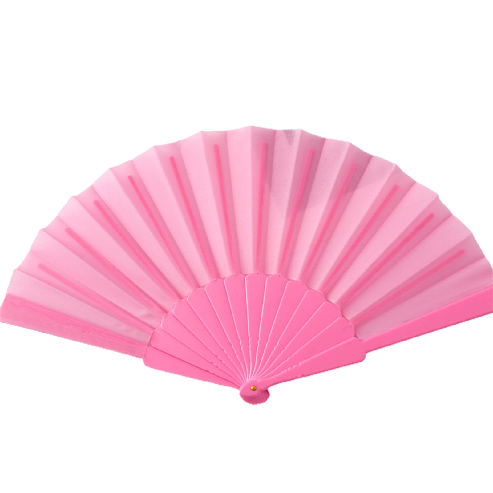 Farfi Dance Fan Summer Decorative Plastic Frame Portable Handheld Folding  Fabric Fan Photography Props (Pink) - Walmart.com, image size:1601x1601