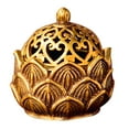 thumbnail image 1 of Farfi Decorative Incense Burner Handicraft Copper Lotus Art Piece Incense Holder Home Decor (Antique Bronze), 1 of 13