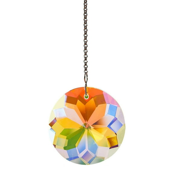 Farfi Decorative Sun Catcher Delicate Nice-looking Romantic Shiny Window Hanging Rainbow Maker Home Decor (AB Multicolor)